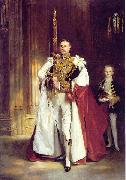 John Singer Sargent Portrait of Charles Vane-Tempest-Stewart, 6th Marquess of Londonderry (1852-1915), carrying the Sword of State at the coronation of Edward VII of the oil painting artist